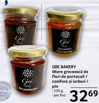GRE BAKERY Miere grecească de flori de portocali / conifere şi ierburi / pin
