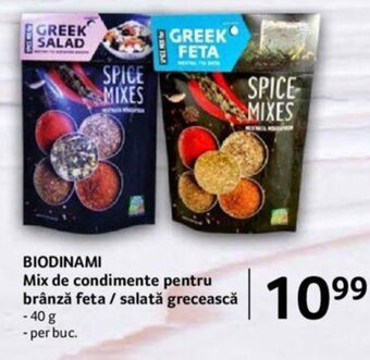 BIODINAMI Mix de condimente pentru brânză feta / salată grecească