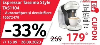 Selgros Espressor Tassimo Style TAS1104 Ofertă