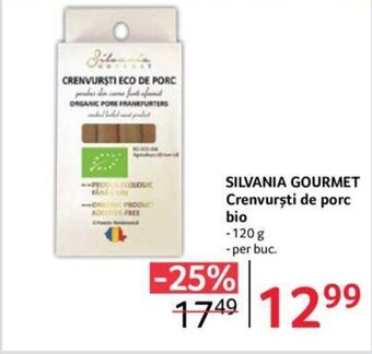 SILVANIA GOURMET Crenvurşti de porc bio