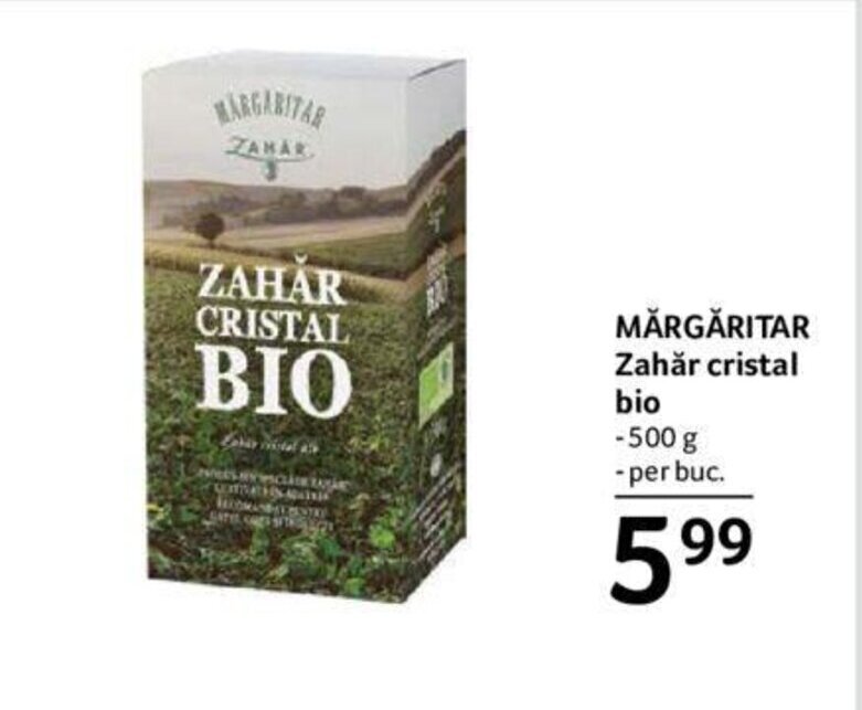 Selgros MĂRGĂRITAR Zahăr cristal bio Ofertă