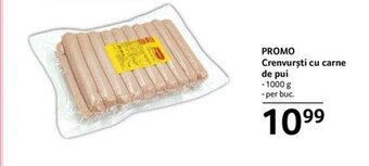 PROMO Crenvurşti cu carne de pui