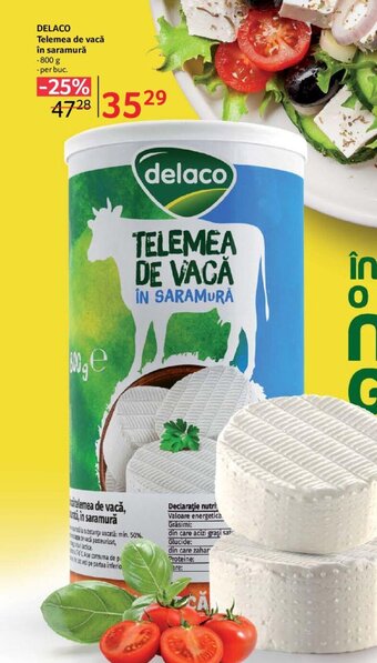 Selgros DELACO Telemea de vacă în saramură Ofertă