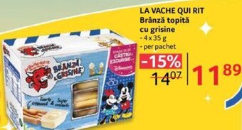 Selgros LA VACHE QUI RIT Brânză topită cu grisine Ofertă