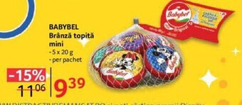 BABYBEL Brânză topită mini