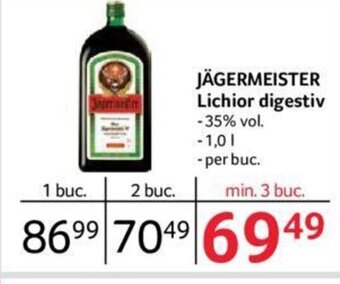 Selgros JÄGERMEISTER Lichior digestiv Ofertă