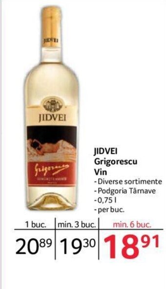 Selgros JIDVEI Grigorescu Vin Ofertă