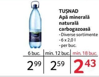 Selgros TUŞNAD Apă minerală naturală carbogazoasă Ofertă