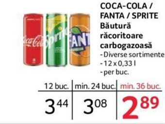 Selgros COCA-COLA / FANTA / SPRITE Băutură răcoritoare carbogazoasă Ofertă