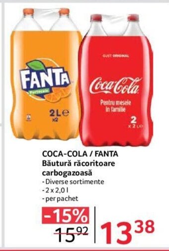 Selgros COCA-COLA / FANTA Băutură răcoritoare carbogazoasă Ofertă