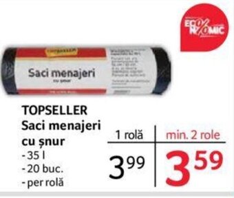 Selgros TOPSELLER Saci menajeri cu șnur Ofertă