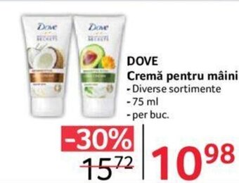 Selgros DOVE Cremă pentru mâini Ofertă