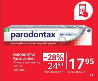 Selgros PARODONTAX Pastă de dinţi Ofertă