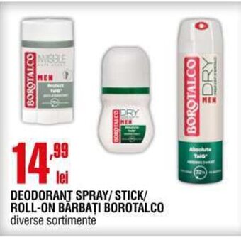 Cora DEODORANT SPRAY/STICK/ ROLL-ON BĂRBAȚI BOROTALCO Ofertă