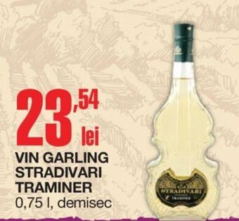 Cora VIN GARLING STRADIVARI TRAMINER 0,75 l, demisec Ofertă