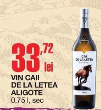 Cora VIN CAII DE LA LETEA ALIGOTE 0,75 l, sec Ofertă