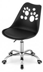 Scaun de birou negru stil scandinav paw basic