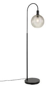 Favi Lampa de podea de design neagra cu sticla fumurie - chico Ofertă
