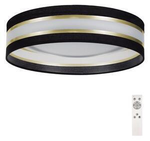 Plafonieră led dimabilă smart coral gold led/24w/230v neagră/aurie + telecomandă