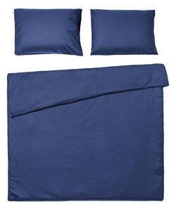 Lenjerie pentru pat dublu din bumbac bonami selection, 200 x 220 cm, albastru marin
