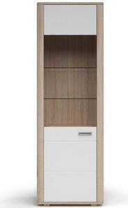 Favi Vitrina davin, canion de stejar, 68.9x210.5x210.5 cm Ofertă