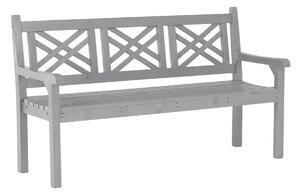 Bancă de grădină din lemn, gri, 150 cm, fabla
