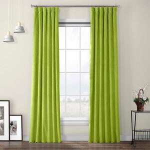 Favi Set draperii din catifea cu rejansa din bumbac tip fagure, madison, densitate 700 g/ml, lime, 2 buc Ofertă