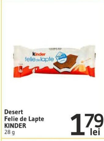 Supeco Desert Felie de Lapte KINDER Ofertă