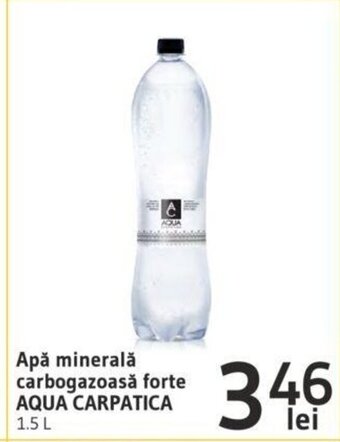 Supeco Apă minerală carbogazoasă forte AQUA CARPATICA lei 1.5L Ofertă