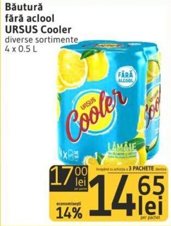 Băutură fără aclool URSUS Cooler