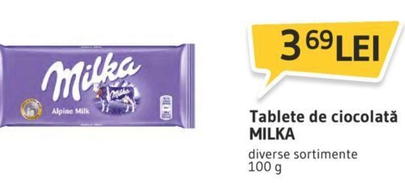 Supeco Tablete de ciocolată MILKA Ofertă