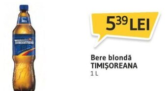 Supeco Bere blondă TIMIŞOREANA 1L Ofertă