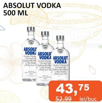 Unicarm ABSOLUT VODKA 500 ML Ofertă