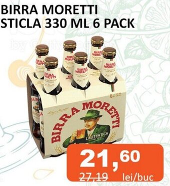 Unicarm BIRRA MORETTI STICLA 330 ML 6 PACK Ofertă