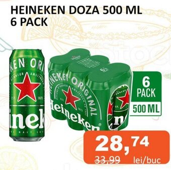Unicarm HEINEKEN DOZA 500 ML 6 PACK Ofertă