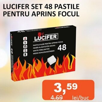 LUCIFER SET 48 PASTILE PENTRU APRINS FOCUL