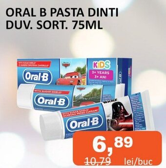 Unicarm ORAL B PASTA DINTI DUV. SORT. 75ML Ofertă
