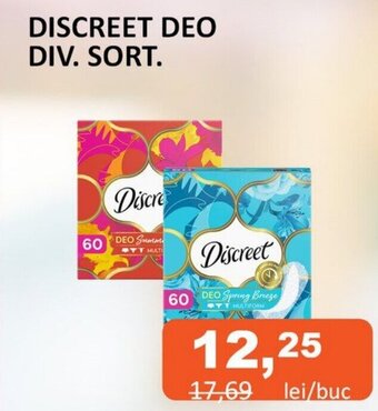 Unicarm DISCREET DEO DIV. SORT. Ofertă