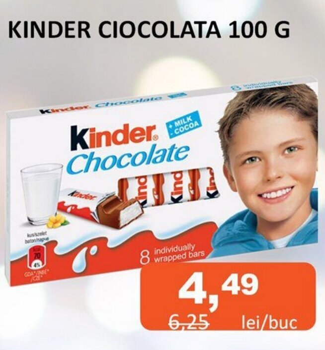 Unicarm KINDER CIOCOLATA 100 G Ofertă