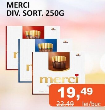 Unicarm MERCI DIV. SORT. 250G Ofertă