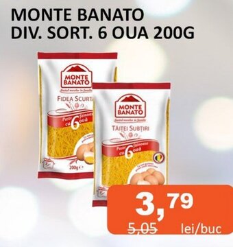 Unicarm MONTE BANATO DIV. SORT. 6 OUA 200G Ofertă