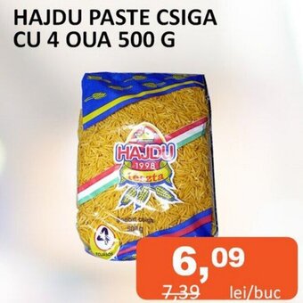 Unicarm HAJDU PASTE CSIGA CU 4 OUA 500 G Ofertă