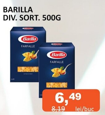 Unicarm BARILLA DIV. SORT. 500G Ofertă