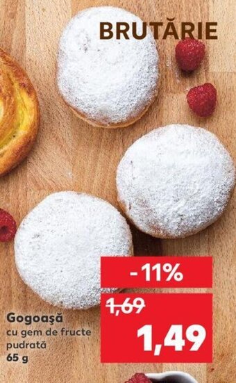 Kaufland Gogoaşă cu gem de fructe pudrată 65 g Ofertă