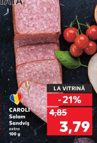 Kaufland CAROLI Salam Sandviş extra 100 g Ofertă