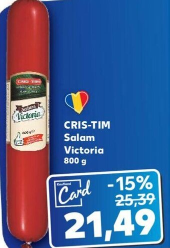 Kaufland CRIS-TIM Salam Victoria 800 g Ofertă