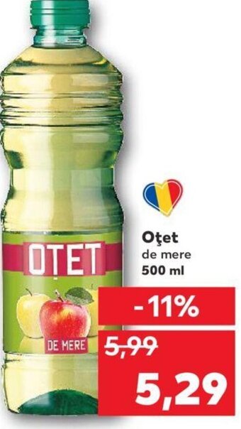 Kaufland Oţet de mere 500 ml Ofertă
