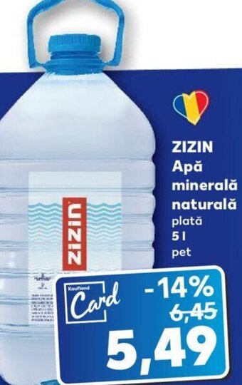 Kaufland ZIZIN Apă minerală naturală Ofertă