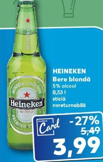 Kaufland HEINEKEN Bere blondă Ofertă