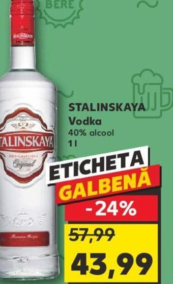 Kaufland STALINSKAYA Vodka 40% alcool Ofertă
